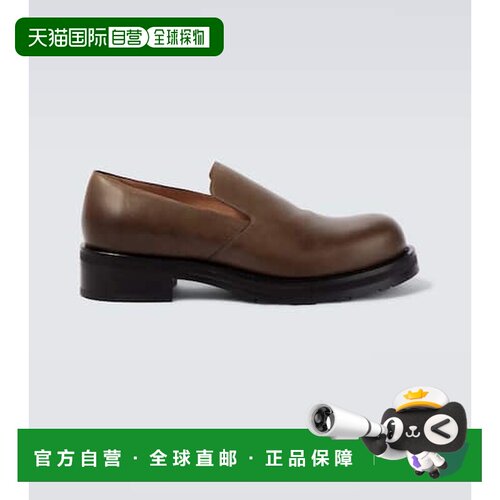 1h可退 香港直邮The Row 男士 皮质便鞋 brown棕色 舒适时尚男鞋