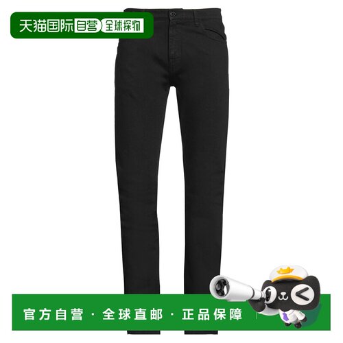1h可退 香港直邮Raf Simons 拉夫 西蒙 男士 牛仔长裤 black黑色