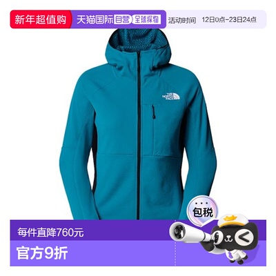 自营欧洲直邮THE NORTH FACE北面 FUTUREFLEECE女士聚酯纤维连帽