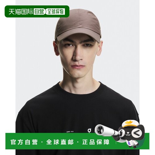 自营欧洲直邮On昂跑 On男女同款棕褐色尼龙鸭舌帽子
