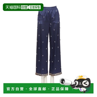 BRB6Q08M6阔腿裤 香港直邮Valentino 松紧腰休闲裤