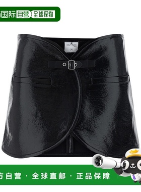 香港直邮Courreges 搭扣细节短款半身裙 124CJU143VY0014a字裙