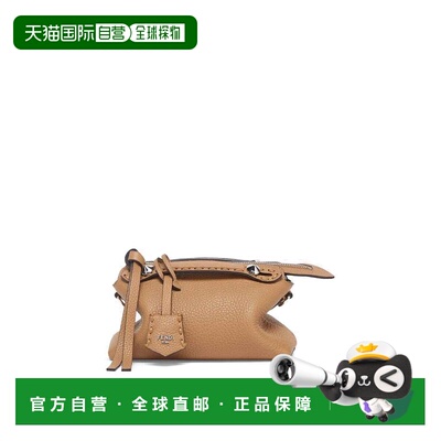 香港直邮FENDI 女士斜挎包 8BS098ASU2F0EMR SS2026 浅棕色 By Th