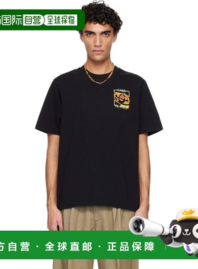 1h可退 香港直邮Casablanca 男士 黑色 Heat Map Logo T 恤 MSP26