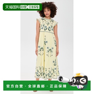 海洋 beige米色 女士 刺绣中长连衣裙 舒适时 Audra 香港直邮SEA