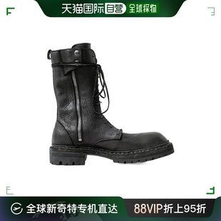 男士 系带靴子 鬼帝 香港直邮Guidi ER01VBISONFULLGRAINBLKT