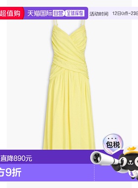 1h可退 香港直邮FARM RIO 女士 褶皱亚麻混纺长款连衣裙 321911YE