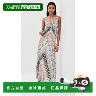 香港直邮MISSONI 米索尼 女士 无袖长款连衣裙 时尚舒适 吊带长裙