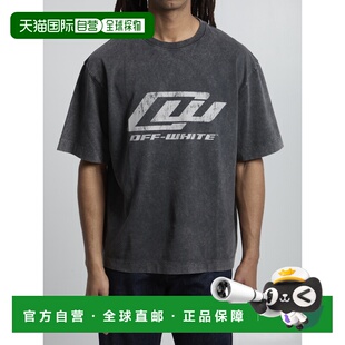 赛车滑板圆领T恤 男士 OMAA120S26JER00A white 香港直邮off