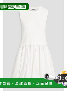 香港直邮Simkhai 女士 Silas 罗纹针织棉质府绸迷你连衣裙 324113
