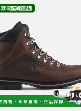 自营欧洲直邮ROSSIGNOL Chamonix棕色蜡面短靴男士皮鞋男鞋