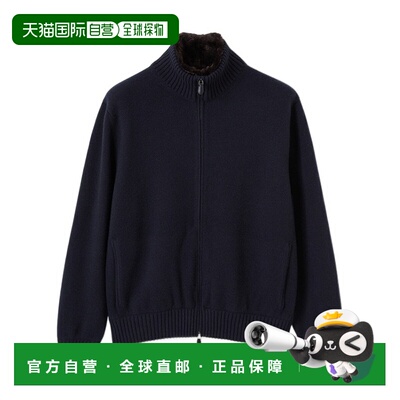 香港直邮Loro Piana Parksville 针织夹克 FAP7017高领羊绒拉链