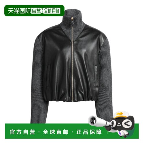 1h可退 香港直邮ALAIA 女士夹克 AA9V1248K158C830 SS2026 黑色