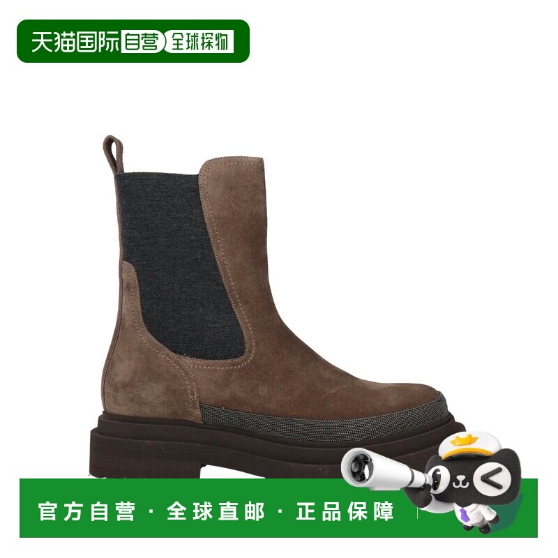 香港直邮Brunello Cucinelli 布内罗 古奇拉利 女士脚踝靴 女靴
