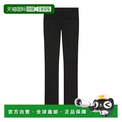 香港直邮Courreges 松紧腰身休闲裤 425CPA437PL0170羊毛直筒裤