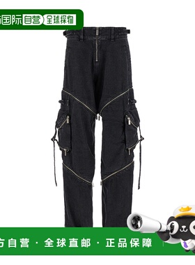 香港直邮off-white 男士 拉链工装牛仔裤 OMCF039F23DEN001直筒裤