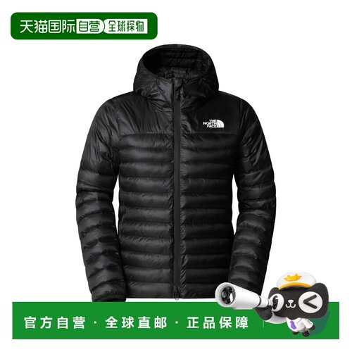 自营欧洲直邮The North Face北面 Terra Peak女士黑色尼龙连帽羽