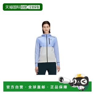 自营欧洲直邮ON昂跑 WEATHER女士平流层蓝/珍珠白聚酯纤维防风夹