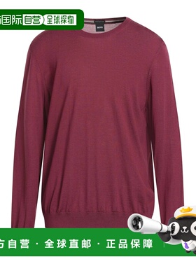 香港直邮BOSS 波士 男士 毛衣 purple紫色 舒适时尚