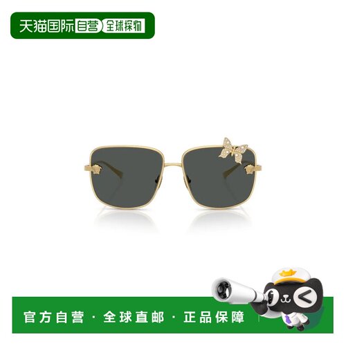 1h可退 香港直邮VERSACE 女士太阳镜 VE2282100287 AW2025 金色