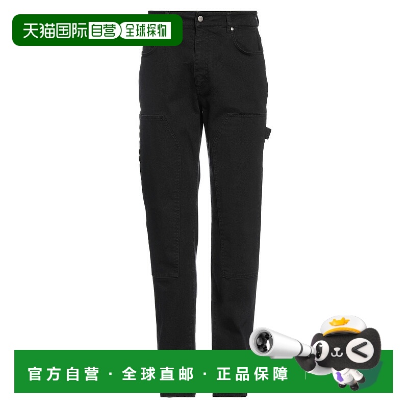 1h可退 香港直邮Represent 男士 牛仔长裤 black黑色 舒适时尚