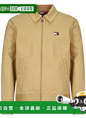 欧洲直邮Tommy Jeans  男衣服 春夏2025 衬衫式外套 TJM REG COTT