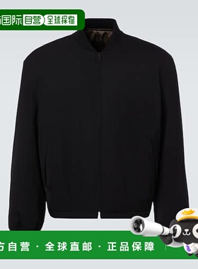 香港直邮The Row 男士 Fenn 可反穿羊毛短夹克 black黑色 舒适时