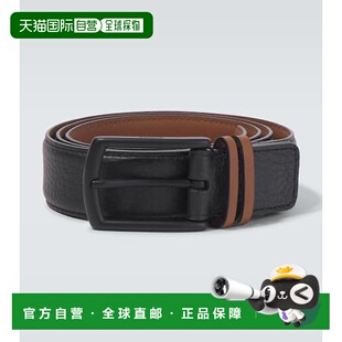 1h可退 香港直邮Zegna 杰尼亚 男士 皮带腰带 black黑色 舒适时尚