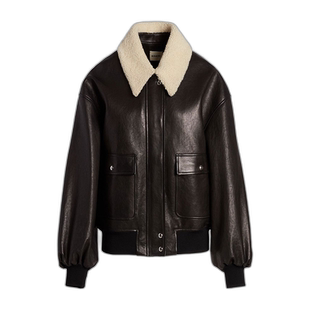 香港直邮Khaite 翻折领夹克 6075729皮衣