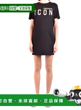 1h可退 香港直邮Dsquared2 二次方 女士 Icon logo印花T恤 S80CT0