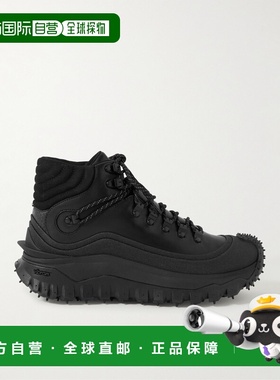 1h可退 香港直邮Moncler 盟可睐 男士 Trailgrip 橡胶边皮质戈尔