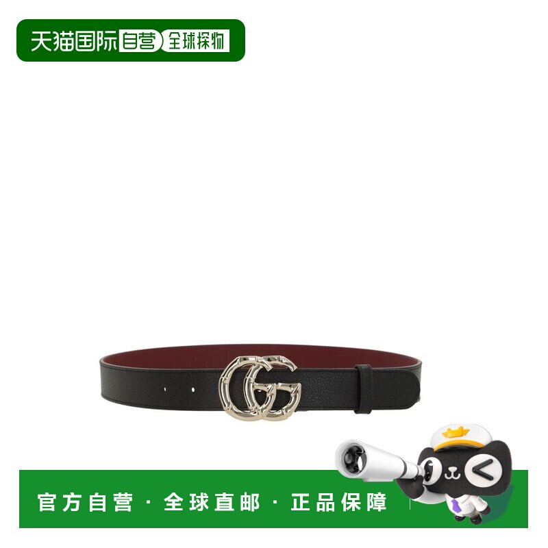 1h可退 香港直邮Gucci 古驰 女士 织纹皮革皮带 847228AAEAO腰带图片