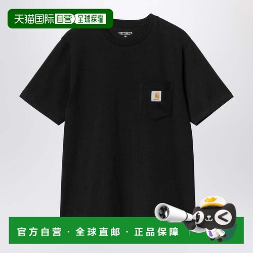 香港直邮CARHARTT WIP 男士 S/S 黑色口袋T恤 I030434CO89XX