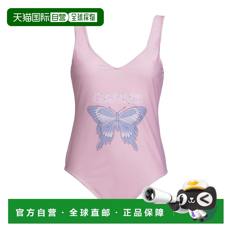 香港直邮GANNI 甘尼 女士 One-piece 泳衣 pink粉色 舒适时尚