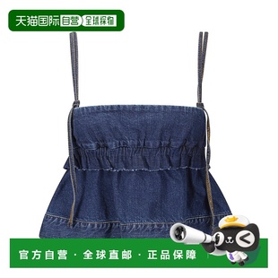 1h可退 香港直邮Sacai 女士 牛仔套头衫毛衣 2608412 blue蓝色 舒