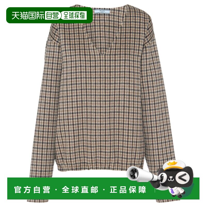 1h可退 香港直邮PRADA 女士针织衫 P95813IAF0005 AW2023 黄色