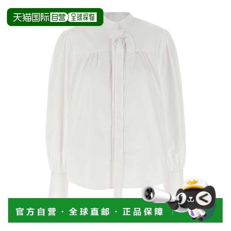 1h可退 香港直邮Prada 普拉达 女士 蝴蝶结衬衫 P472ISOOO1XV2