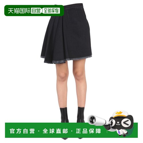 1h可退 香港直邮ALEXANDER MCQUEEN 女士半身裙 720056 AW2022 黑