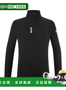 自营欧洲直邮Millet觅乐 SENECA男士抓绒衣 黑色