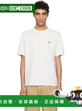 1h可退 香港直邮MAISON KITSUNE 男士 白色 Barista Fox Patch Re