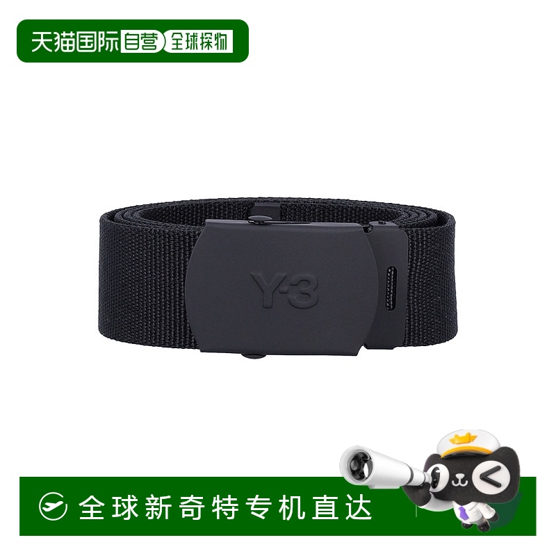 1h可退 香港直邮Y-3 男士 徽标皮带 KA2308B black黑色 舒适时尚