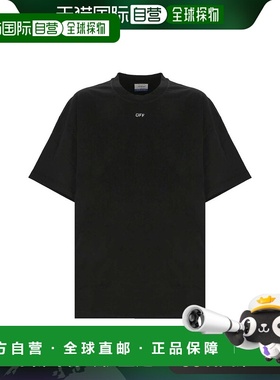 1h可退 香港直邮Off-white 男士 黑色 Off Stamp Over T 恤 OMAA1