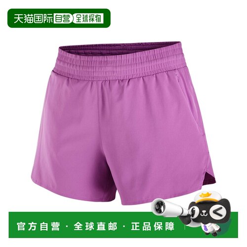 自营欧洲直邮Salomon Shakeout Core 2In1 Shorts 4 W女士跑步短