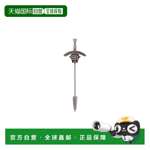 自营欧洲直邮Balenciaga巴黎世家 Goth Sword男士银色黄铜哥特剑