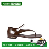 双色漆皮玛丽珍人字拖凉鞋 香港直邮Miu Miu 5Y468E06EF010