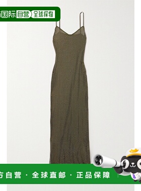 香港直邮Self-Portrait 女士 水晶装饰网眼睡裙 RS24131XGGREEN