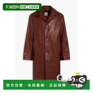 香港直邮Sandro 男士 皮革大衣 SHPMA00361COGNAC男装西装