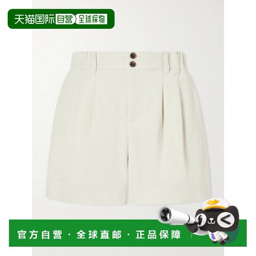 1h可退VARLEY 女士 Tansy 褶裥梭织短裤休闲裤 VAR03223IVORY