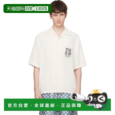 香港直邮AMIRI 男士 灰白色 Sparrow Pocket Camp 衬衫