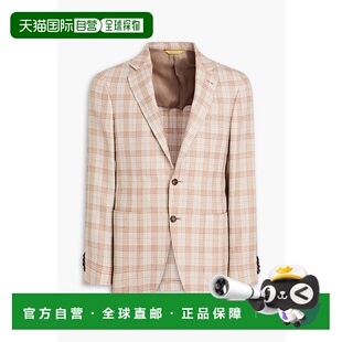 1h可退 香港直邮Canali 康钠丽 男士 威尔士王子格纹花呢西装外套